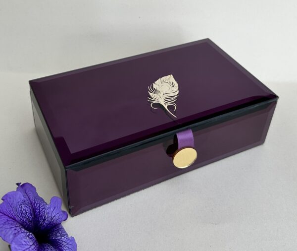 Purple Mirror Cash Box [1 set = 5 pieces]