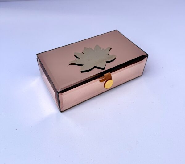 Rose Gold Mirror Cash Box [1 set = 5 pieces] - Image 3